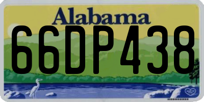 AL license plate 66DP438