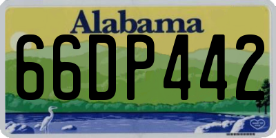 AL license plate 66DP442