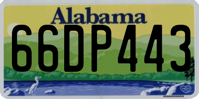 AL license plate 66DP443