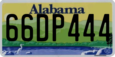 AL license plate 66DP444