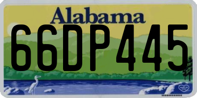AL license plate 66DP445