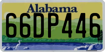 AL license plate 66DP446