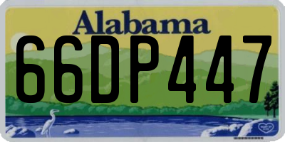 AL license plate 66DP447