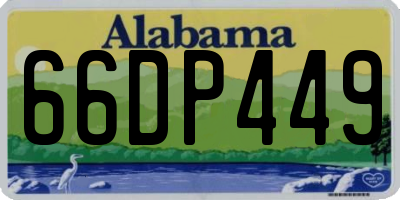 AL license plate 66DP449