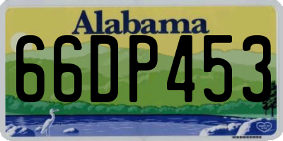 AL license plate 66DP453