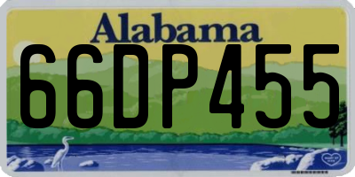 AL license plate 66DP455