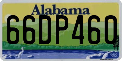 AL license plate 66DP460