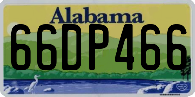 AL license plate 66DP466