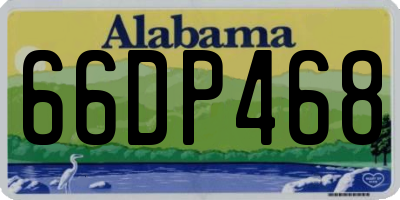 AL license plate 66DP468