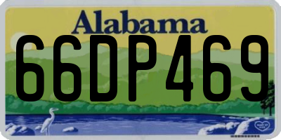 AL license plate 66DP469
