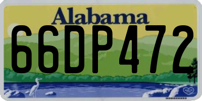 AL license plate 66DP472