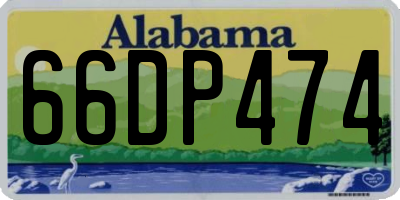 AL license plate 66DP474
