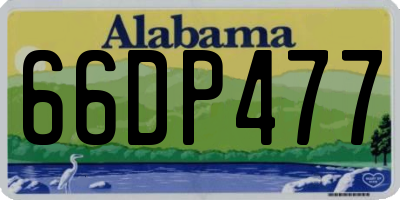 AL license plate 66DP477