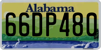 AL license plate 66DP480