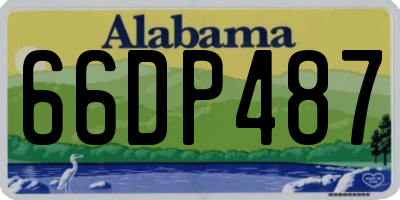 AL license plate 66DP487