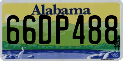 AL license plate 66DP488