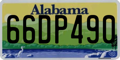 AL license plate 66DP490