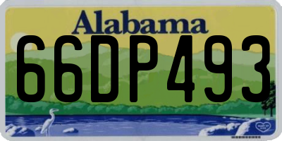 AL license plate 66DP493