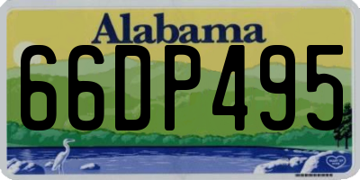 AL license plate 66DP495