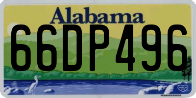 AL license plate 66DP496