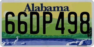 AL license plate 66DP498