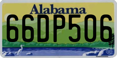 AL license plate 66DP506
