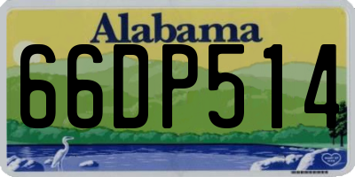AL license plate 66DP514