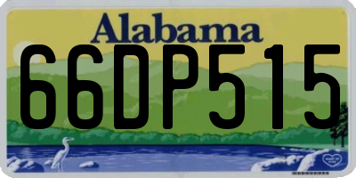 AL license plate 66DP515