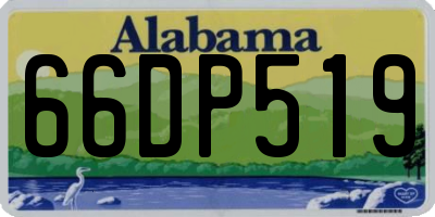 AL license plate 66DP519