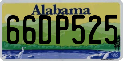 AL license plate 66DP525
