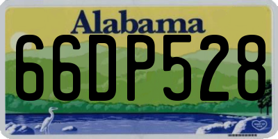 AL license plate 66DP528