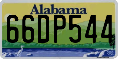 AL license plate 66DP544