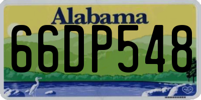 AL license plate 66DP548