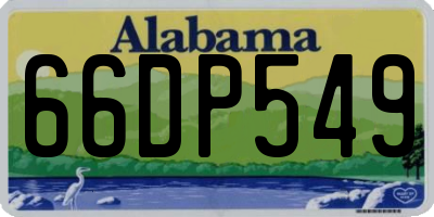 AL license plate 66DP549