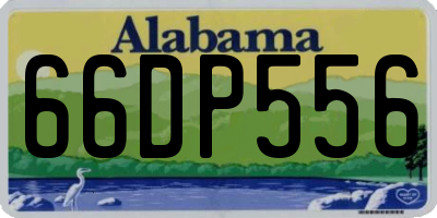 AL license plate 66DP556