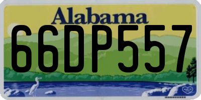 AL license plate 66DP557