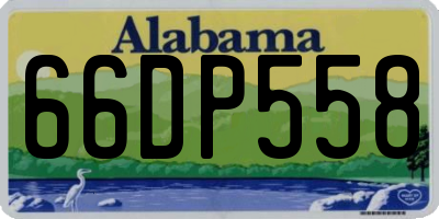 AL license plate 66DP558