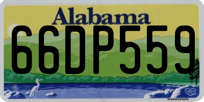 AL license plate 66DP559
