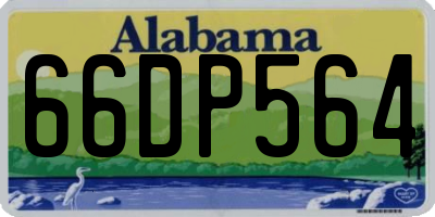AL license plate 66DP564