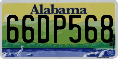 AL license plate 66DP568
