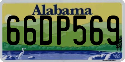 AL license plate 66DP569