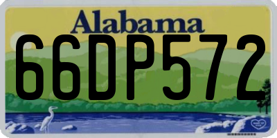 AL license plate 66DP572