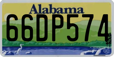 AL license plate 66DP574