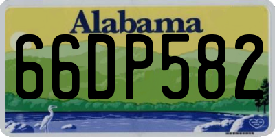 AL license plate 66DP582