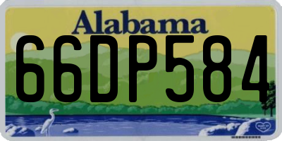 AL license plate 66DP584