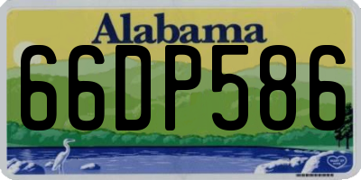 AL license plate 66DP586