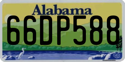 AL license plate 66DP588