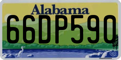 AL license plate 66DP590