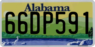 AL license plate 66DP591
