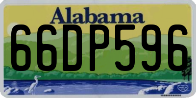 AL license plate 66DP596